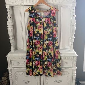 Light weight summer floral Multicolor dress M